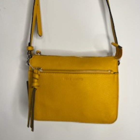 Vince Camuto Bags Vince Camuto Yellow Leather Crossbody Poshmark